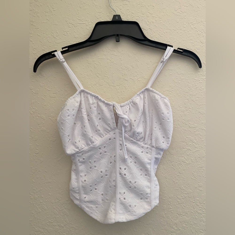 white summer crop top